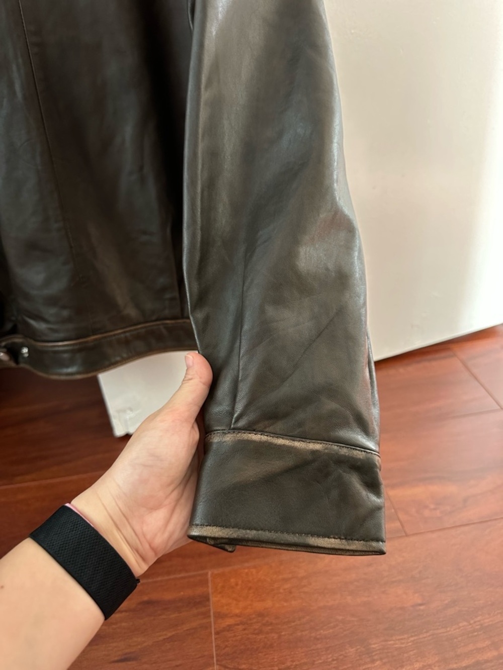 Reformation Veda Marco Leather Oversized Bomber Pit Stop Brown Jacket - Picture 15 of 16